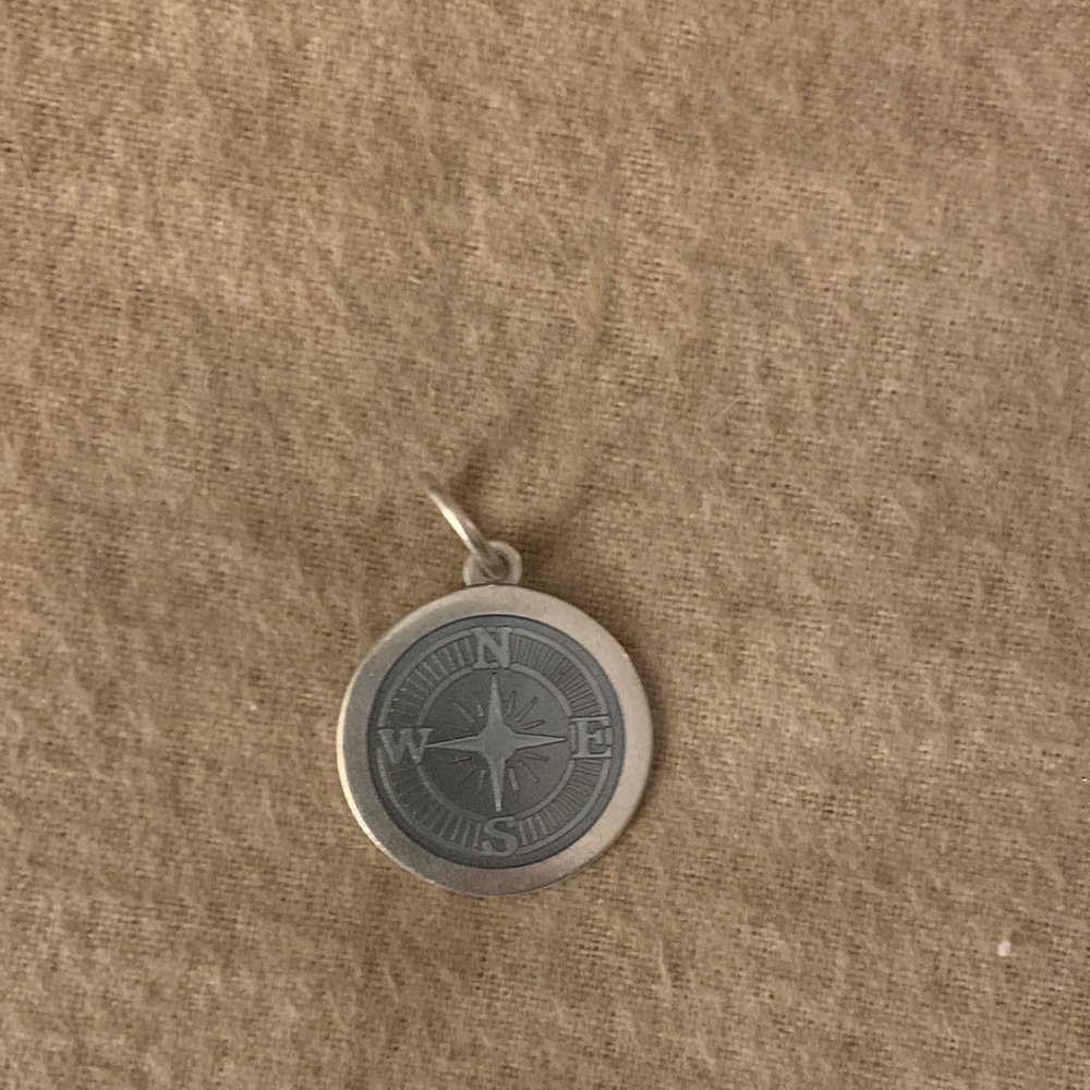 Silver Compass Pendant